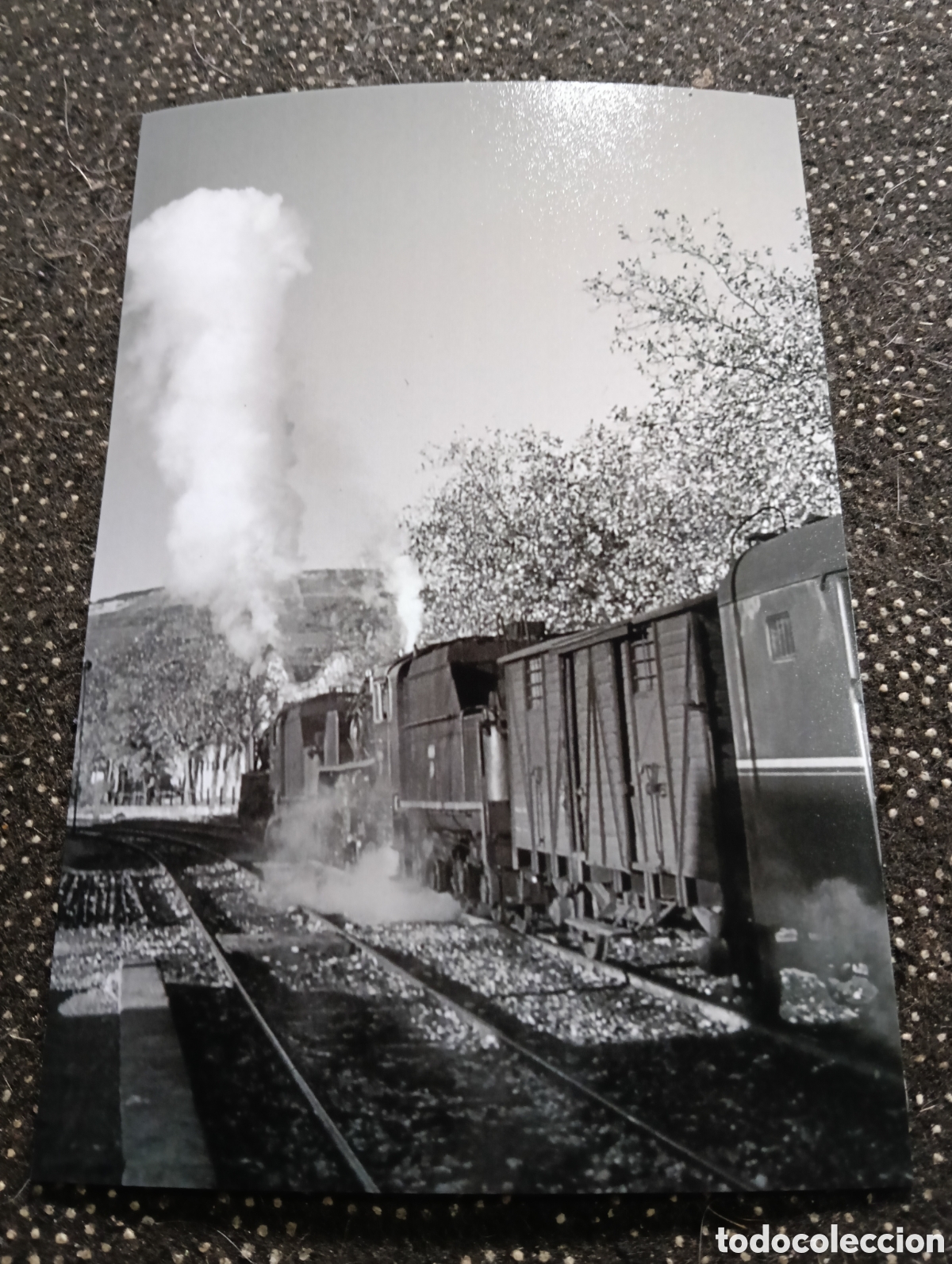 Fotograf&iacute;a antigua: Fotograf&iacute;a de LA ESTACI&Oacute;N DE CALAF BARCELONA 16-11-1959 - est&aacute; fotograf&iacute;a est&aacute; sacada de una diaposi