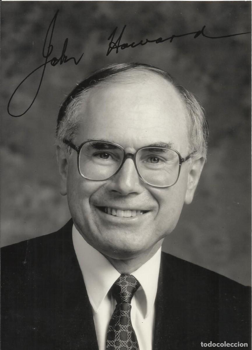 Fotograf&iacute;a antigua: John Winston Howard. Primer ministro de Australia (1996-2007). 1997. Fotograf&iacute;a firmada. 17,5x12,5