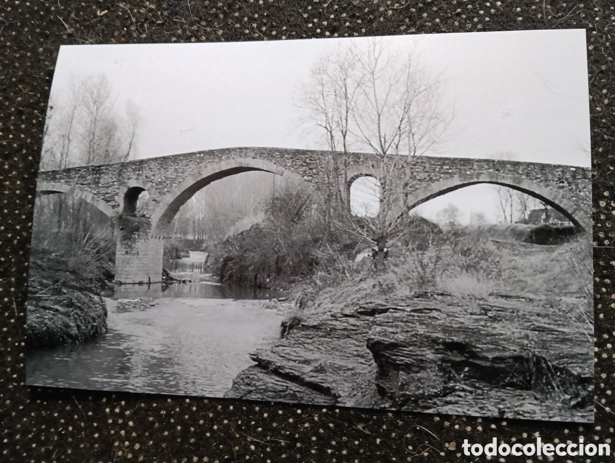 Fotograf&iacute;a antigua: Fotograf&iacute;a de PONT ROMA DE LA FONT D'ON BRUGUE AL RIU MEDER 18-12-1959 - est&aacute; fotograf&iacute;a est&aacute; sacada