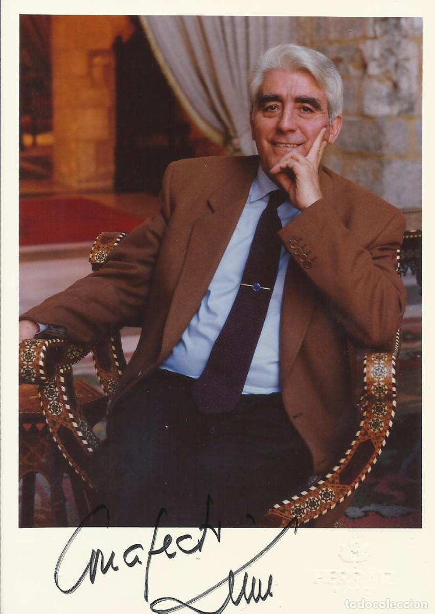 Fotograf&iacute;a antigua: Valentino Ni&ntilde;o Arag&oacute;n. Alcalde de Burgos. (1992-1999). Fotograf&iacute;a firmada y dedicada. 1996.