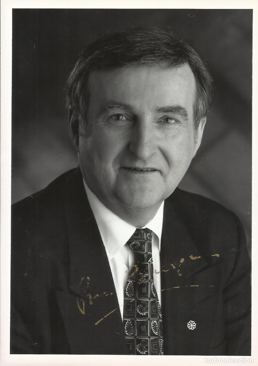 Fotograf&iacute;a antigua: Pierre Bourque. Alcalde Montreal. Canad&agrave;. (1994-2001). Fotograf&iacute;a firmada. 1996. Kodak. 18x13 cm.