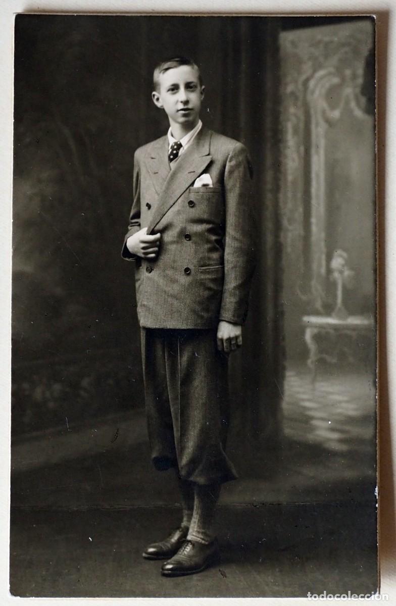 Photographie ancienne: ANTIGUA FOTOGRAF&Iacute;A DE JOVEN. FOTO IDELM&Oacute;N. BURGOS