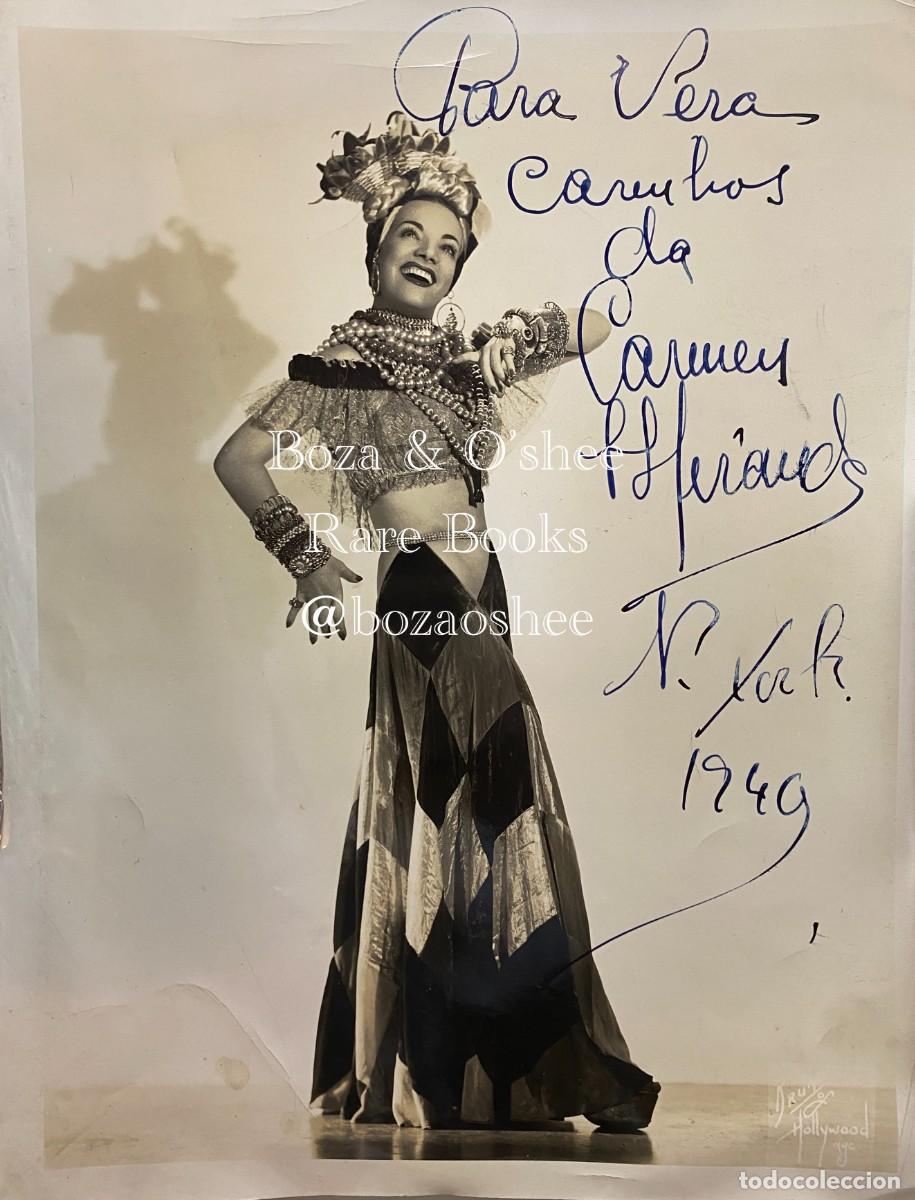 Fotograf&iacute;a antigua: BRUNO OF HOLLYWOOD. Signed photo of CARMEN MIRANDA. 1949.