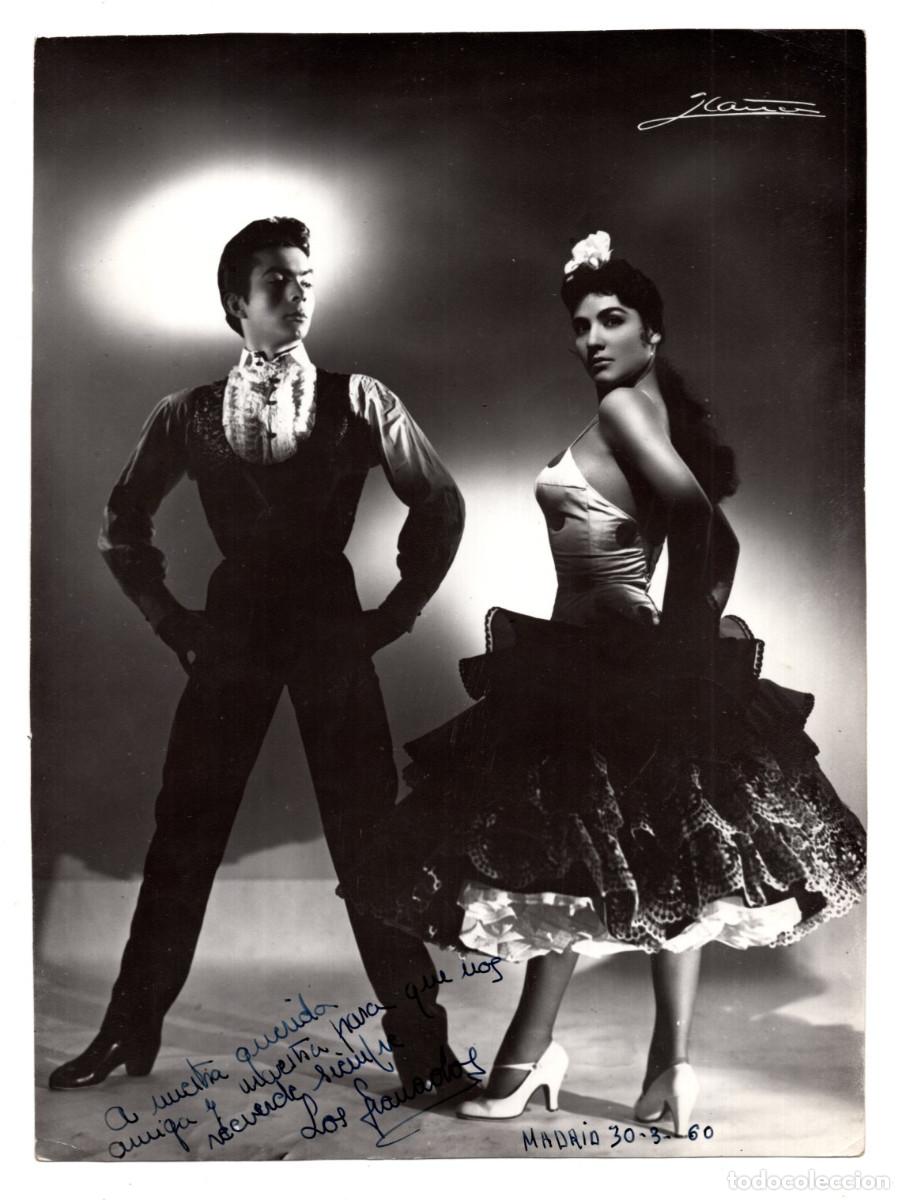Antique Photography: BAILAORES DE FLAMENCO FIRMADA Y FECHADA EN 1960. 25,1X19.