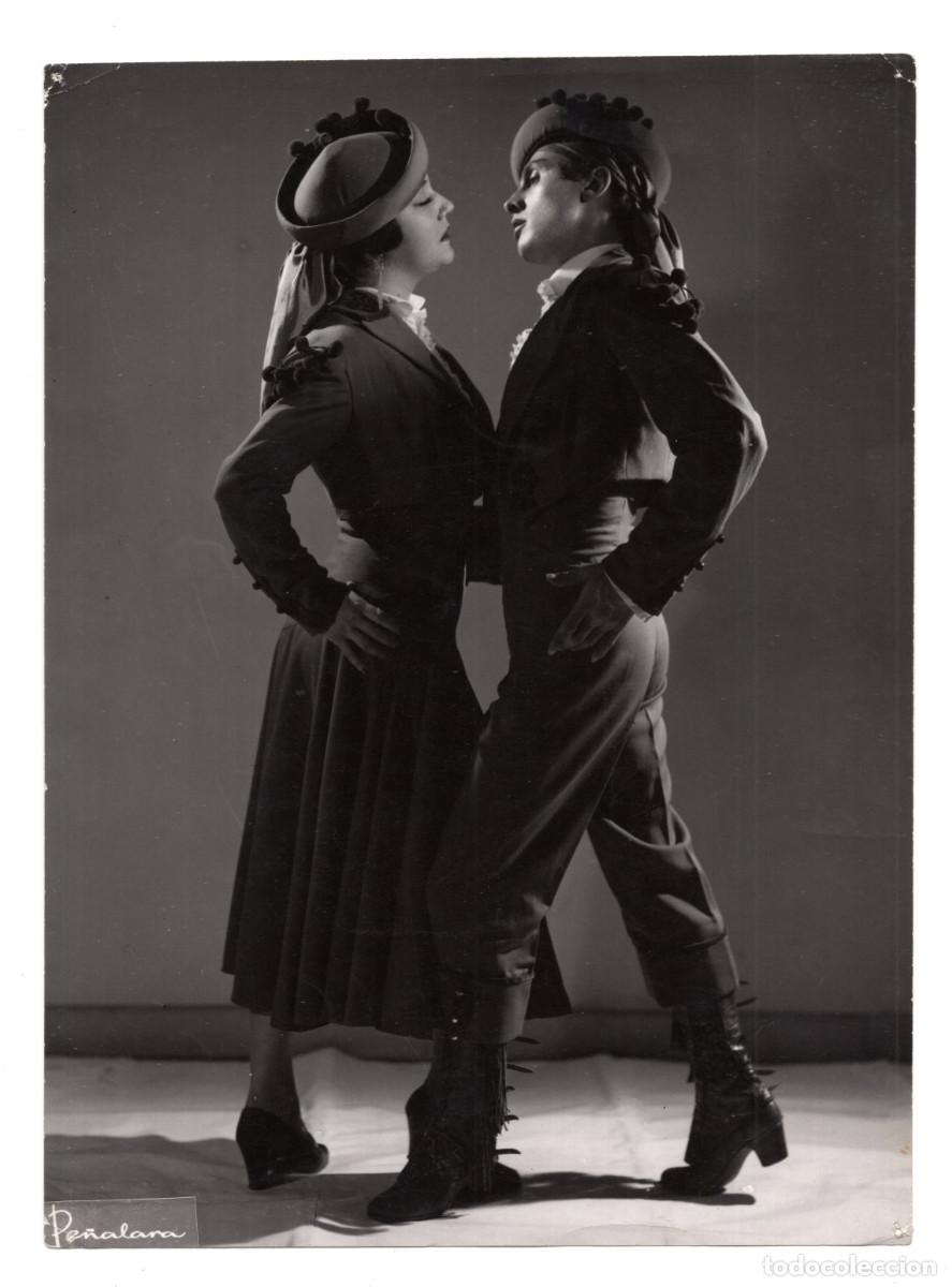Antique Photography: ESCENA DE BAILE. DANZA ESPA&Ntilde;OLA, D&Eacute;CADA DE 1950. 25,1X18,8. FOTO PE&Ntilde;ALARA