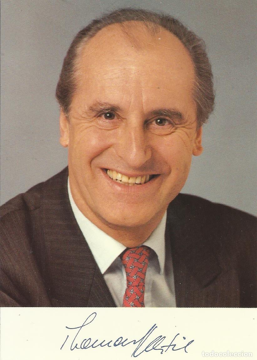 Fotograf&iacute;a antigua: Thomas Klestil. Fotograf&iacute;a firmada. 1992. Presidente Austria (1992-2004). 15x10,5 cm. En papel.