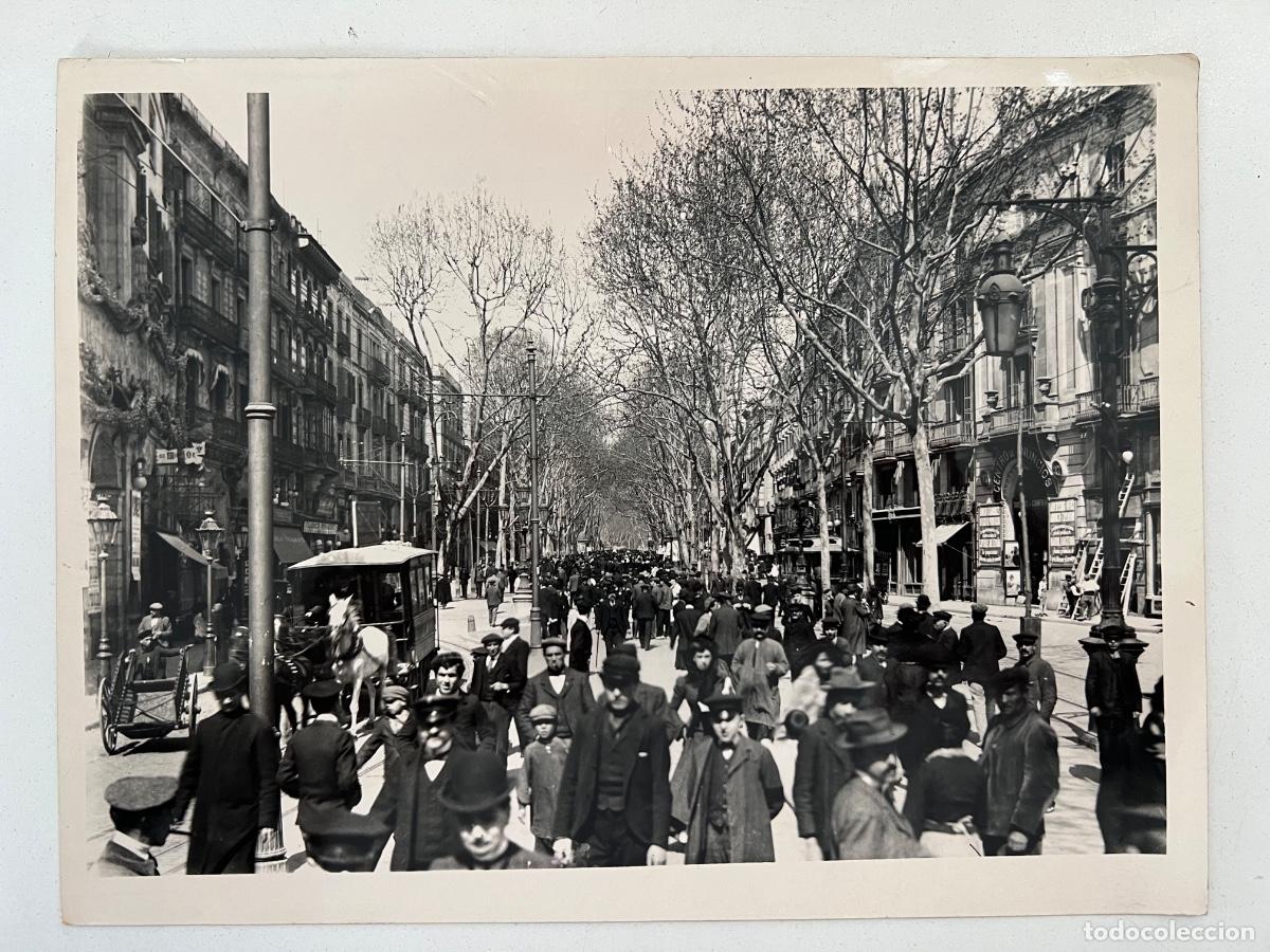 Alte Fotografie: FOTOGRAFIA ARCHIVO FOTO MAS BARCELONA 1902 RAMBLAS