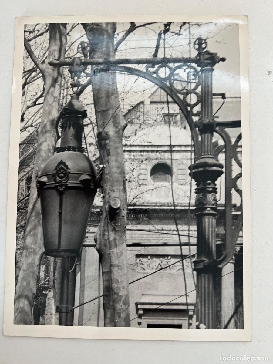 Fotograf&iacute;a antigua: FOTOGRAFIA ARCHIVO FOTO MAS BARCELONA RAMBLAS FAROL DE GAS