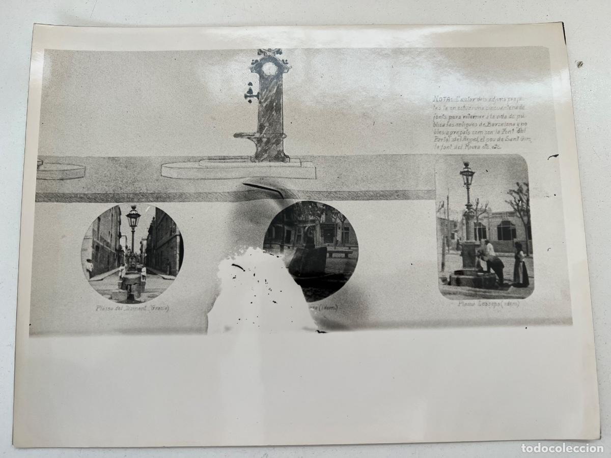 Fotografia antica: FOTOGRAFIA ARCHIVO 4 FOTOS MAS BARCELONA FAROLAS