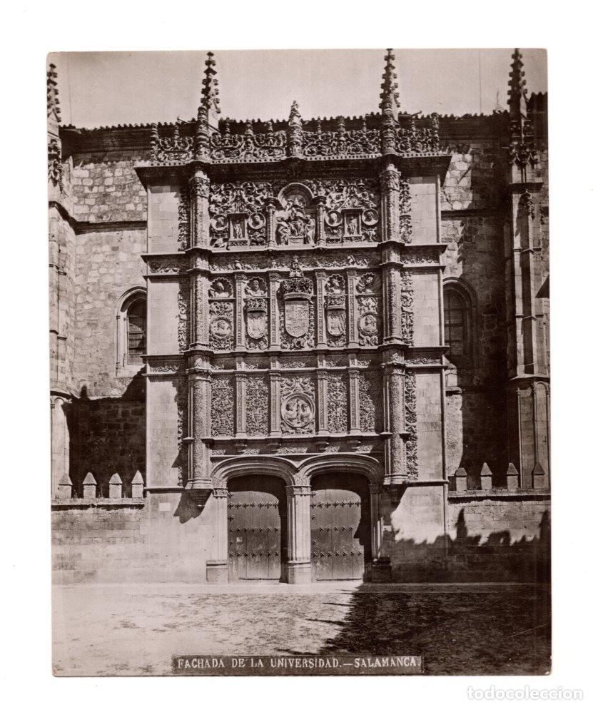 Fotografia antica: SALAMANCA.- FACHADA DE LA UNIVERSIDAD. 15,9X12,9