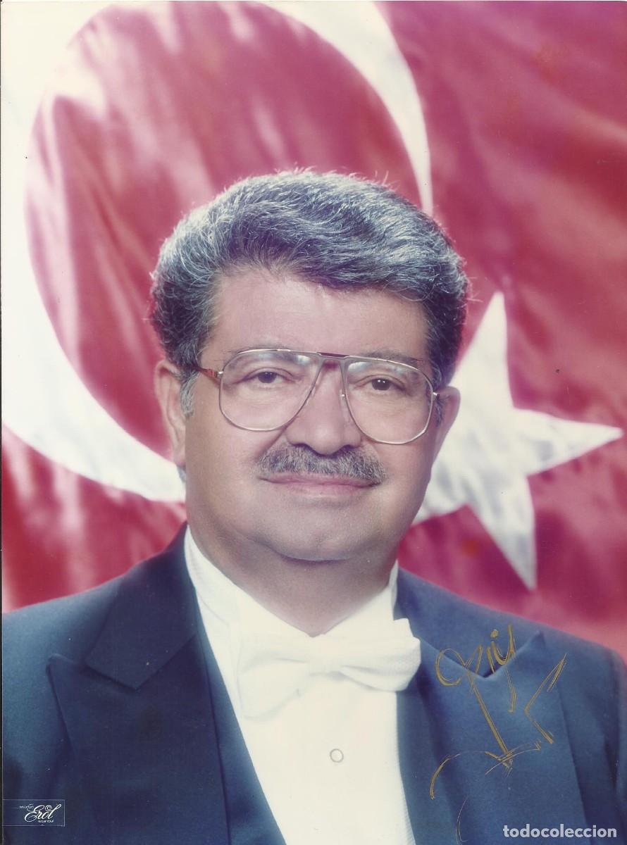 Fotograf&iacute;a antigua: Turgut Ozal. Fotograf&iacute;a firmada. Presidente Turqu&iacute;a. (1989-1993). 1992. 24x17,5 cm.