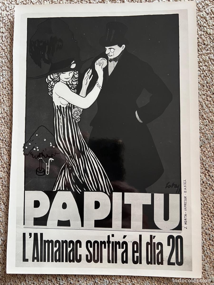 Fotograf&iacute;a antigua: FOTOGRAFIA ARCHIVO FOTO MAS BARCELONA CARTEL PAPITU ALMANAC