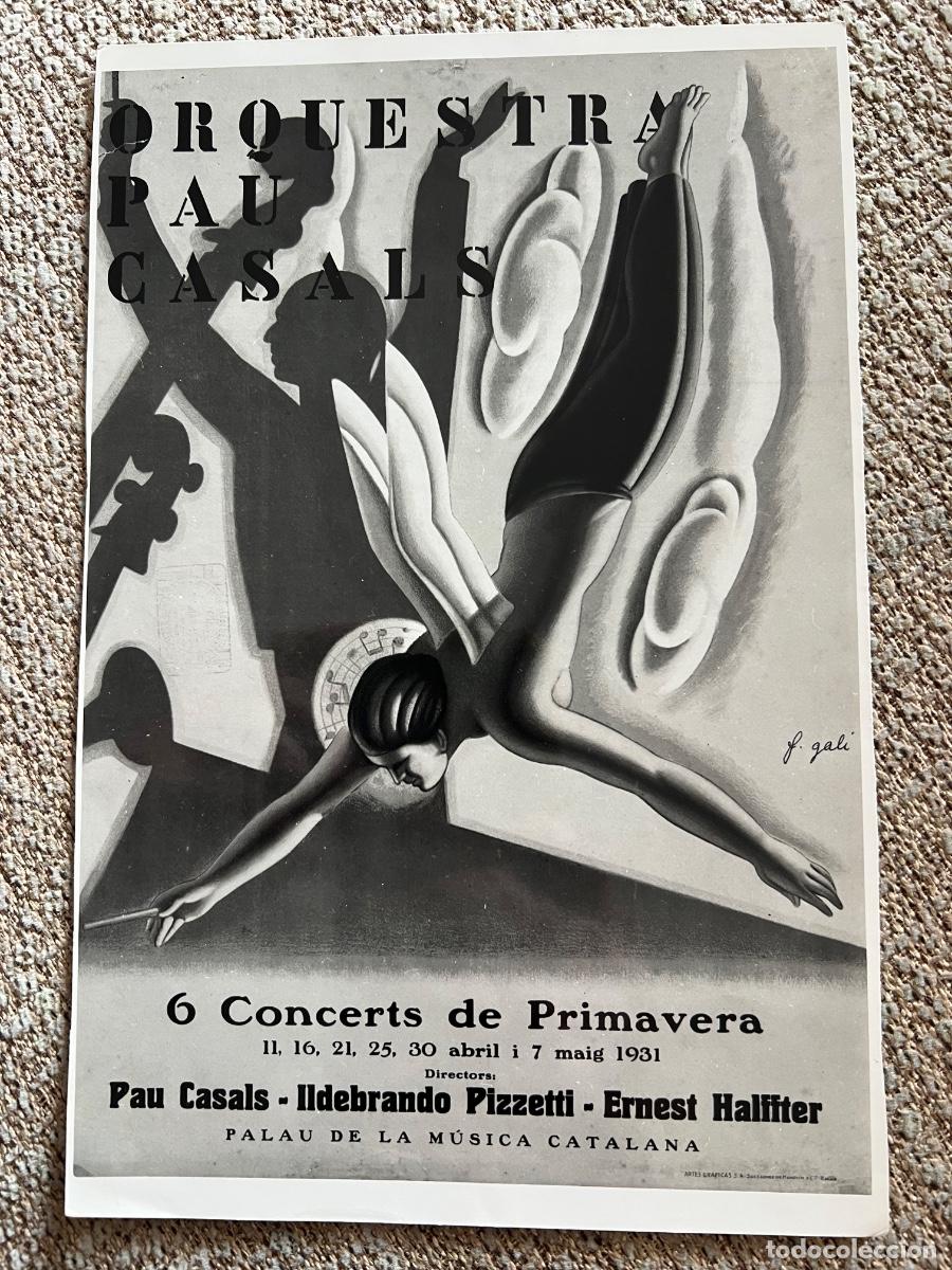 Fotografia antiga: FOTOGRAFIA ARCHIVO FOTO MAS BARCELONA CARTEL 6 CONCERTS PRIMAVERA PAU CASALS 1931