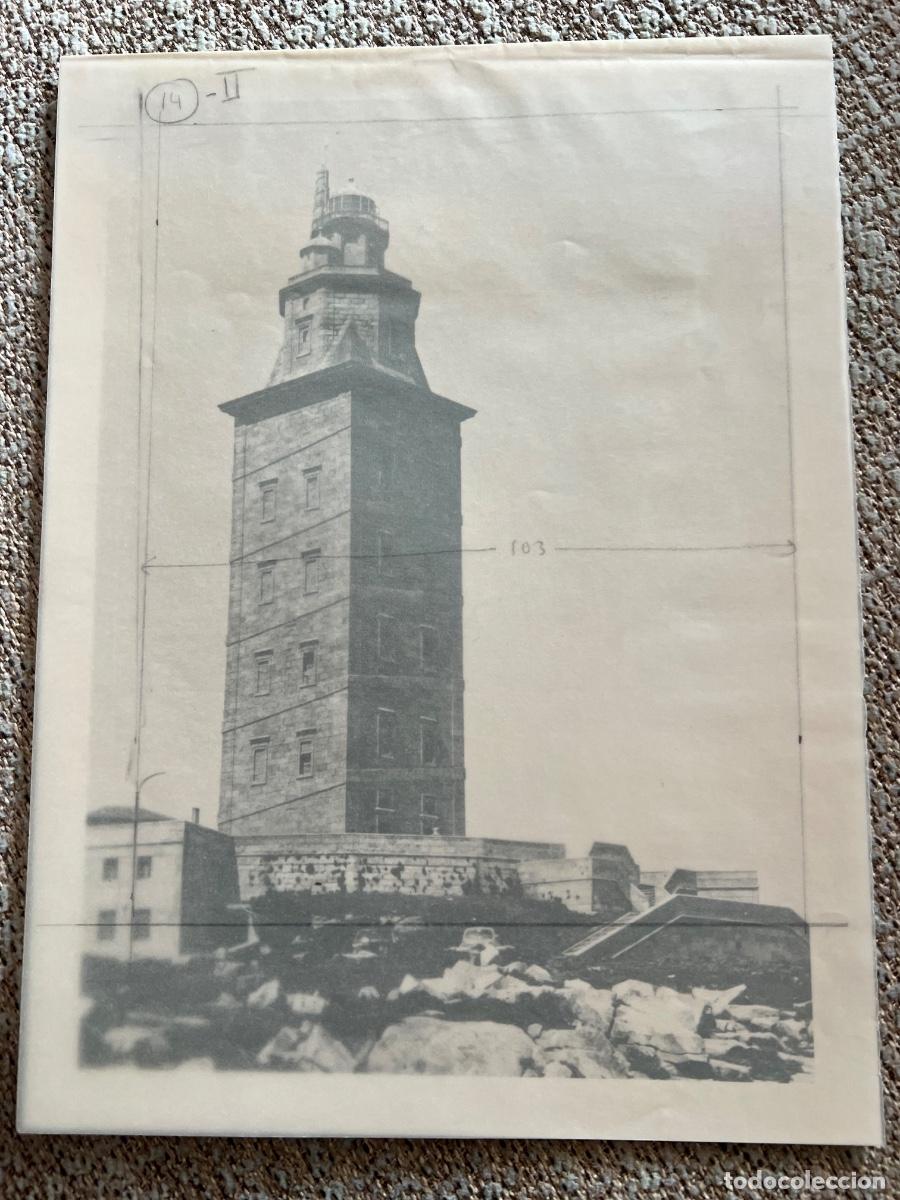 Fotografia antiga: FOTOGRAFIA TORRE DE HERCULES LA CORU&Ntilde;A AUTOR VICTOR FERNANDEZ