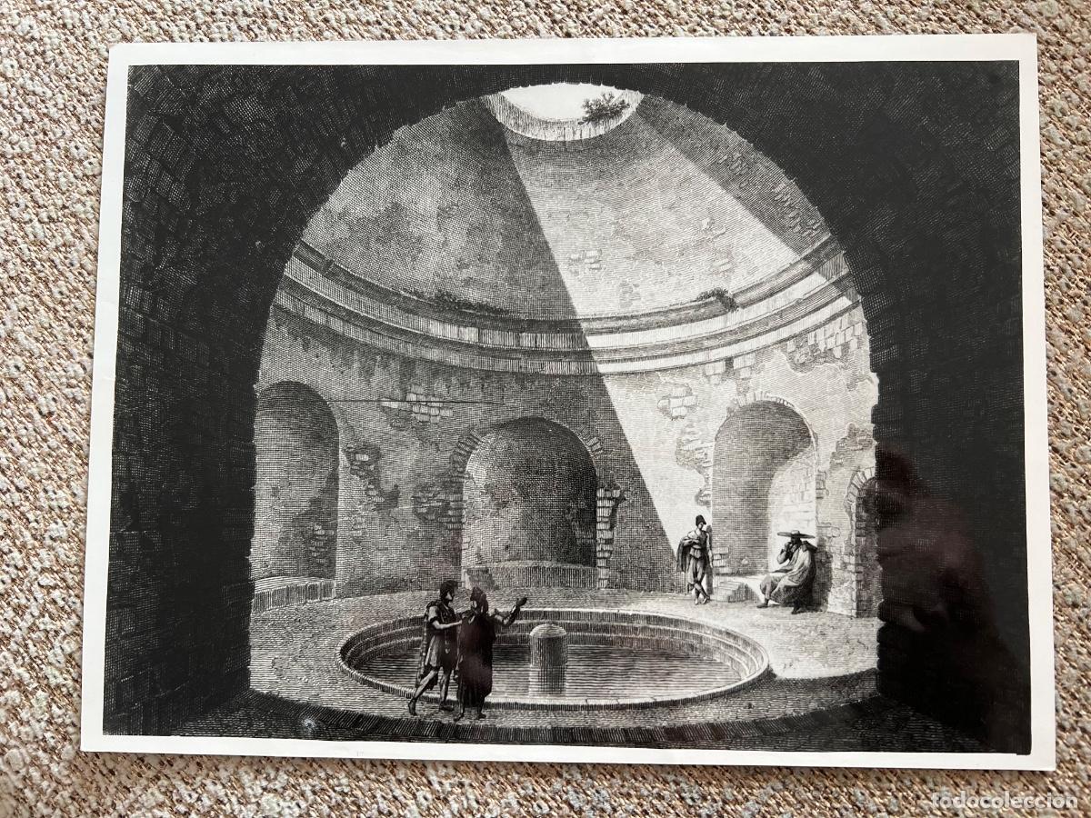 Alte Fotografie: FOTOGRAFIA ARCHIVO FOTO MAS GRABADO BA&Ntilde;OS ALHANJE BADAJOZ