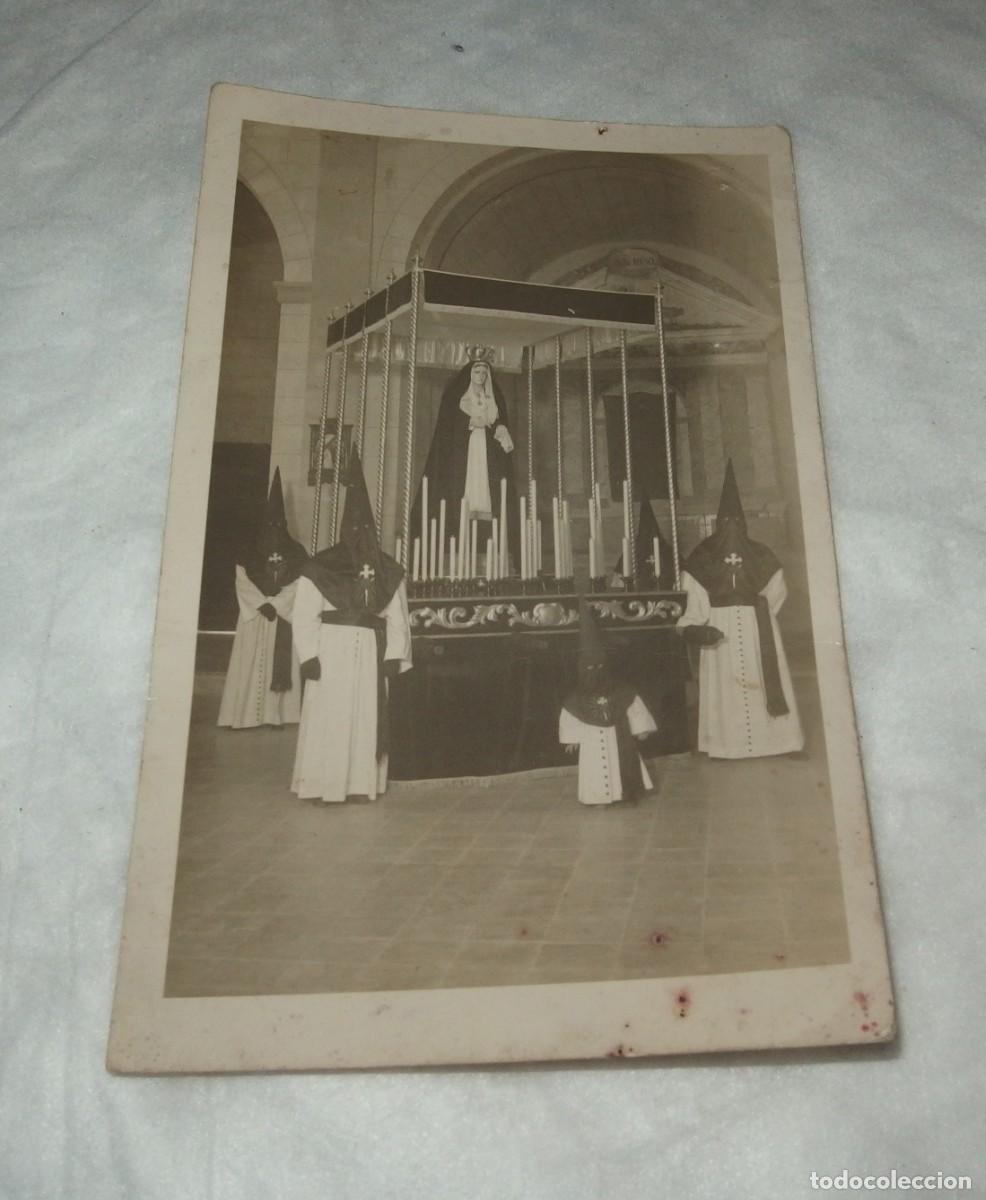 Fotograf&iacute;a antigua: FOTO-POSTAL NTRA.SRA DE LA SOLEDAD DE 1947,VIERNES SANTO