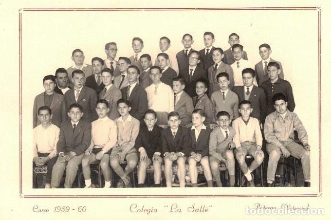 Fotograf&iacute;a antigua: :::: FF230 - FOTOGRAFIA - GRUPO DE ALUMNOS DEL COLEGIO LA SALLE - CURSO 1959/60
