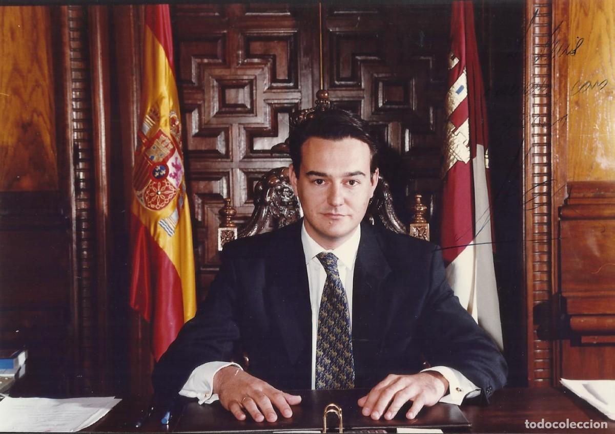 Fotograf&iacute;a antigua: Agust&iacute;n Conde. Fotograf&iacute;a firmada y dedicada. Alcalde Toledo. 12,5x17,5 cm. 1995. Papel Kodak.