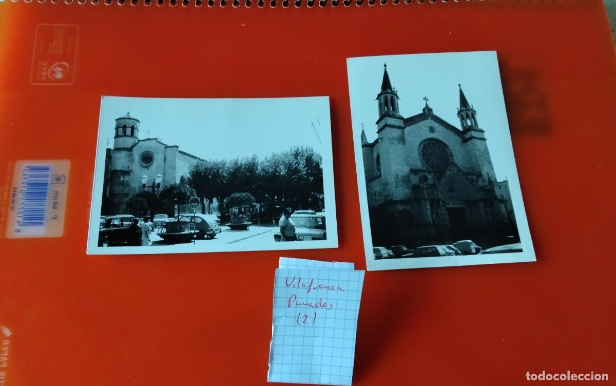 Fotograf&iacute;a antigua: VILAFRANCA DEL PANADES , DOS FOTOGRAFIAS ANTIGUAS A&Ntilde;OS 1972 , MEDIDAS 11 X 7,5 CTM