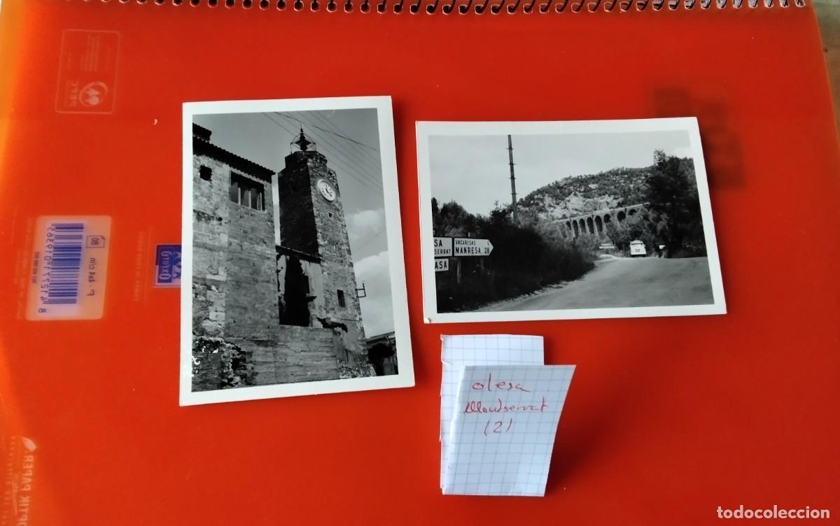 Fotograf&iacute;a antigua: OLESA DE MONTSERRAT , DOS FOTOGRAFIAS ANTIGUAS A&Ntilde;OS 1972 , MEDIDAS 11 X 7,5 CTM