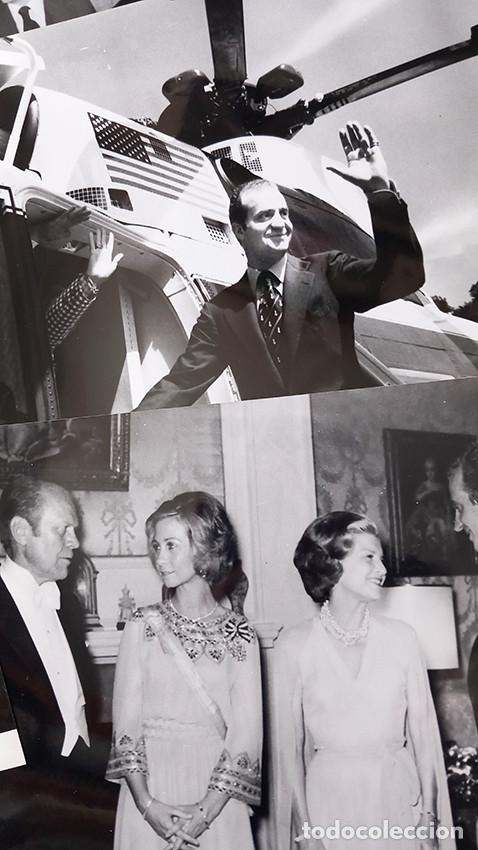 Antique Photography: Un rey en Nueva York, junio 1976. Juan Carlos I. Lote de 9 copias vintage