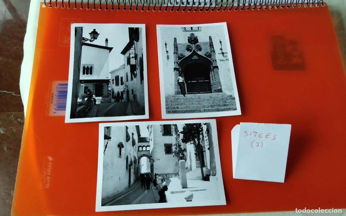 Fotograf&iacute;a antigua: SITGES , TRES FOTOGRAFIAS ANTIGUAS A&Ntilde;OS 1975 , MEDIDAS 11 X 7,5 CTM