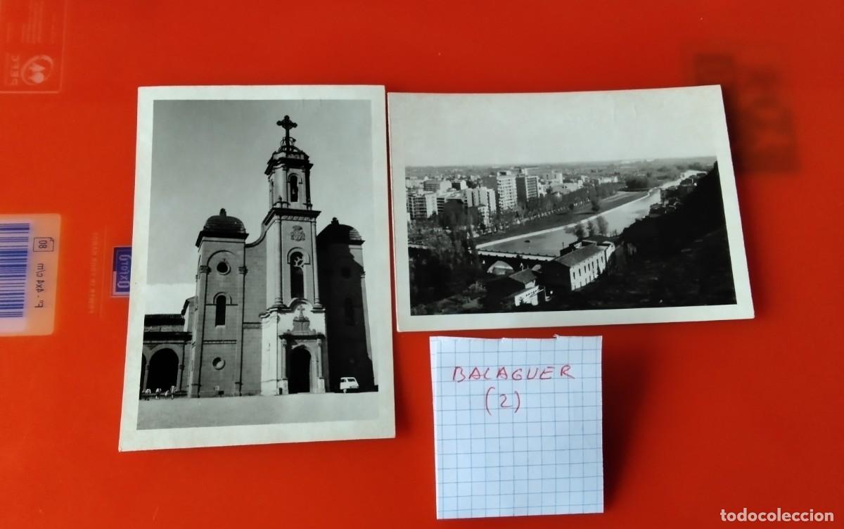 Fotograf&iacute;a antigua: BALAGUER , DOS FOTOGRAFIAS ANTIGUAS A&Ntilde;OS 70 , MEDIDAS 11 X 7,5 CTM