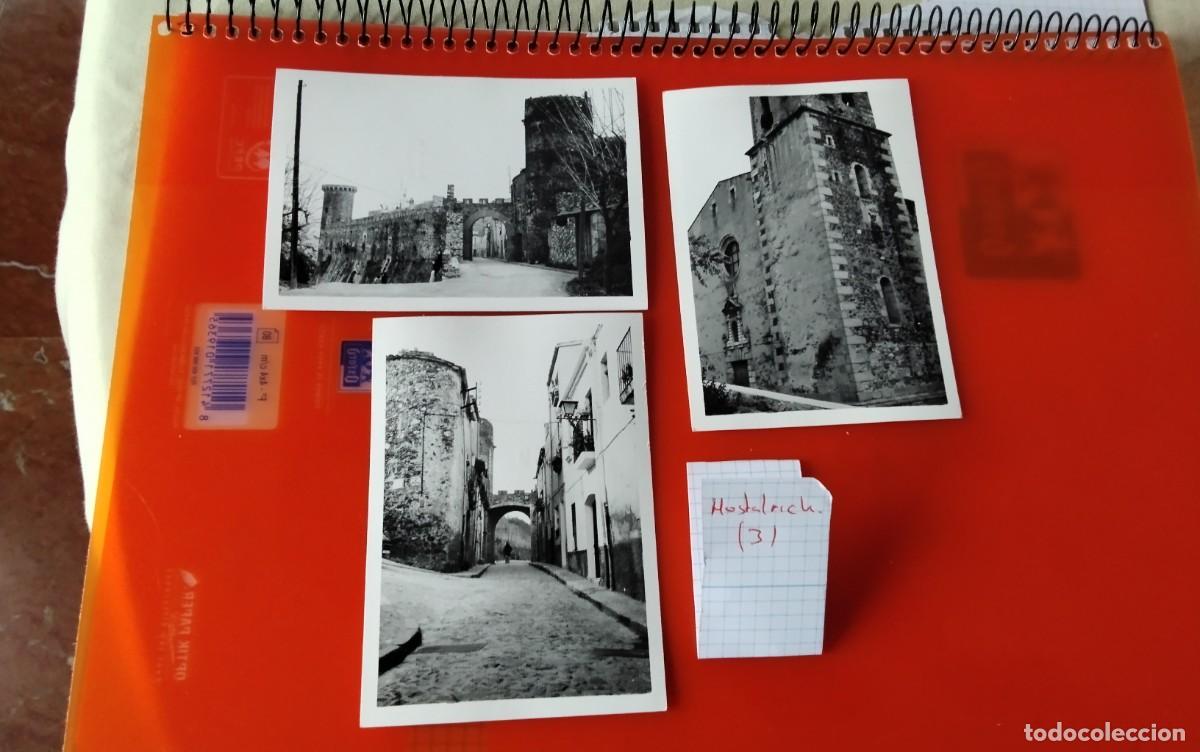 Fotograf&iacute;a antigua: HOSTALRICH , TRES FOTOGRAFIAS ANTIGUAS A&Ntilde;OS 70 , MEDIDAS 11,5 X7 CTM