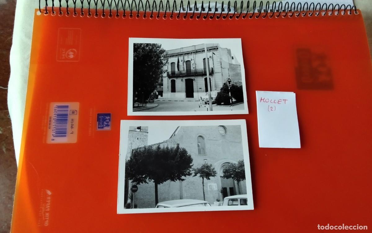 Fotograf&iacute;a antigua: MOLLET , DOS FOTOGRAFIAS ANTIGUAS A&Ntilde;OS 70 , MEDIDAS 11,5 X7 CTM