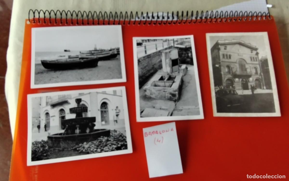 Fotograf&iacute;a antigua: BADALONA , CUATRO FOTOGRAFIAS ANTIGUAS A&Ntilde;OS 70 , MEDIDAS 11,5 X7 CTM