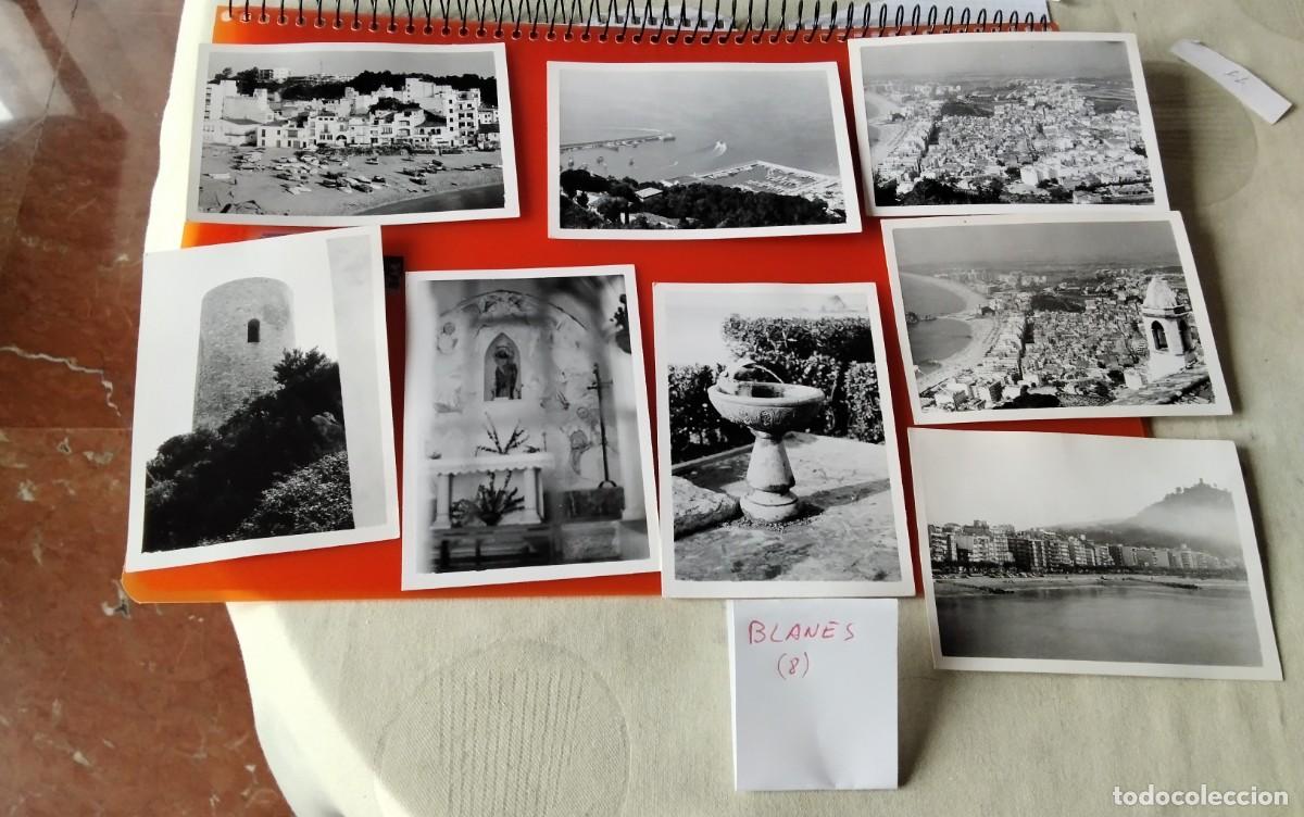 Fotograf&iacute;a antigua: BLANES , OCHO FOTOGRAFIAS ANTIGUAS A&Ntilde;OS 70 , MEDIDAS 11,5 X7 CTM