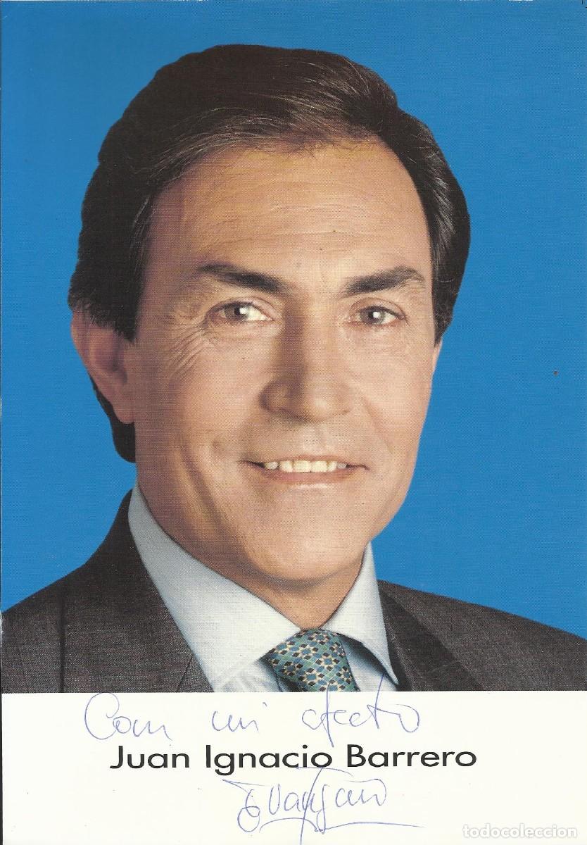 Fotograf&iacute;a antigua: Juan Ignacio Barrero. Presidente del Senado (1996-1999). 1996. Fotograf&iacute;a firmada y dedicada. Papel.