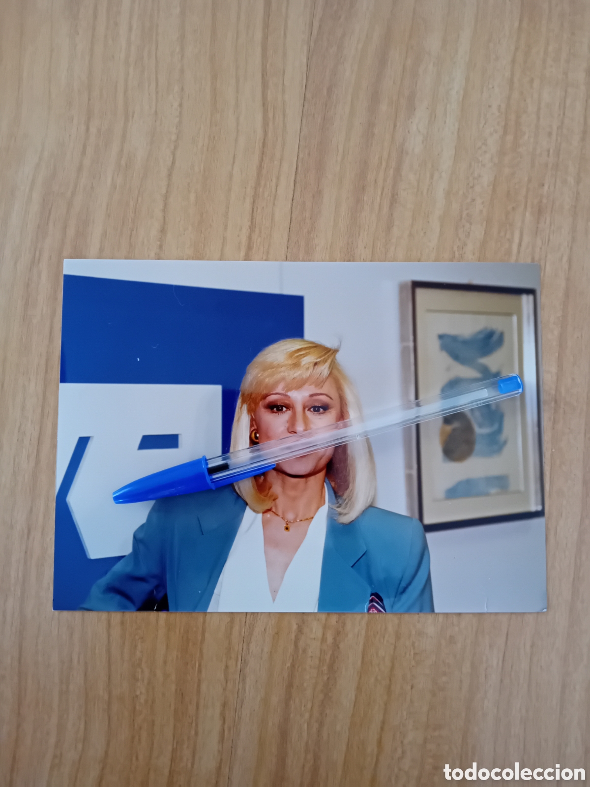 Fotograf&iacute;a antigua: FOTOGRAF&Iacute;A ORIGINAL RAFFAELLA CARRA. PROGRAMA TVE HOLA RAFFAELLA. RAFAELA. A&Ntilde;OS 90