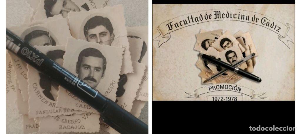 Fotograf&iacute;a antigua: 1 foto TROQUEL DE la promocion : facultad de medicina cadiz 1972 1978 de orla alumnos profesores etc