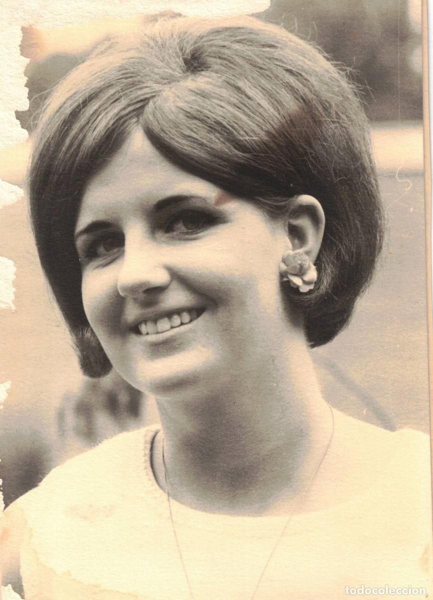 Fotograf&iacute;a antigua: :::: LL185 - FOTOGRAFIA - BONITA JOVEN - 18 X 12 CM.