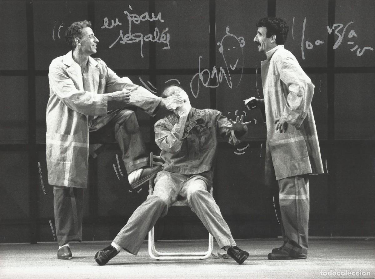 Fotograf&iacute;a antigua: Vol-Ras. Teatro Gestual. Fotografia firmada por 3 miembros. 17,5x25 cm. 1994. Papel Kodak.