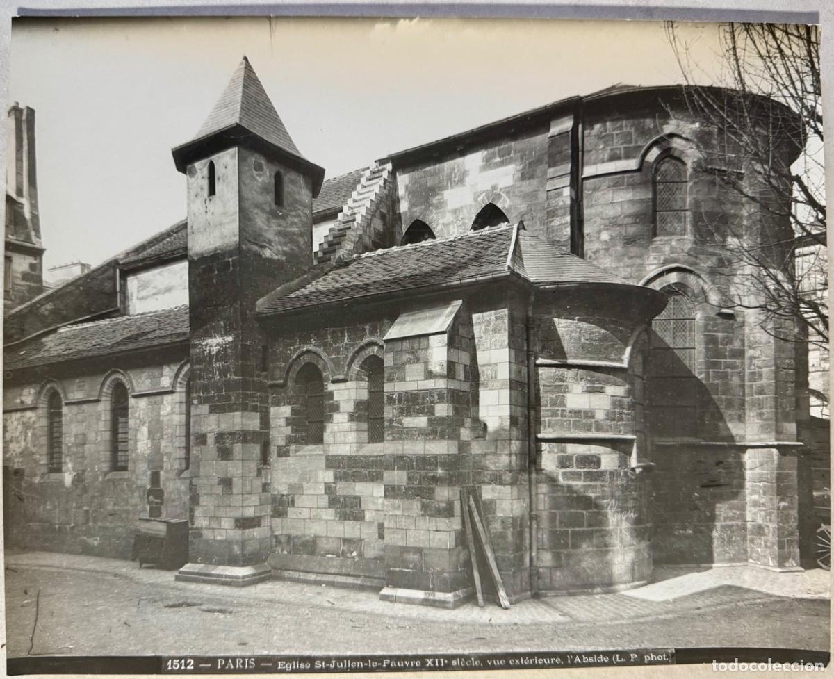 Fotograf&iacute;a antigua: FOTOGRAF&Iacute;A DE LOUIS PAMARD - PAR&Iacute;S - IGLESIA DE SAN JULI&Aacute;N EL POBRE - CIRCA 1900