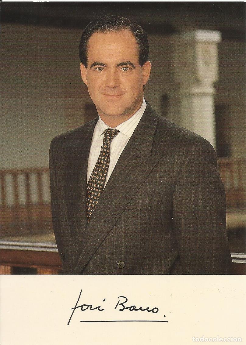 Fotograf&iacute;a antigua: Jos&eacute; Bono. Presidente Castilla La Mancha. Fotografia firmada. 14,5x10,5 cm. 1994. En postal.