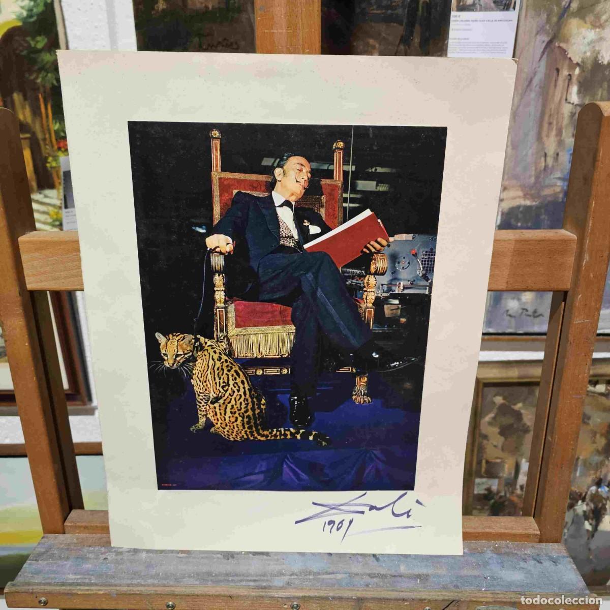 Fotograf&iacute;a antigua: OPORTUNIDAD DALI FOTOGRAFIA IMPRESA CON FIRMA ORIGINAL