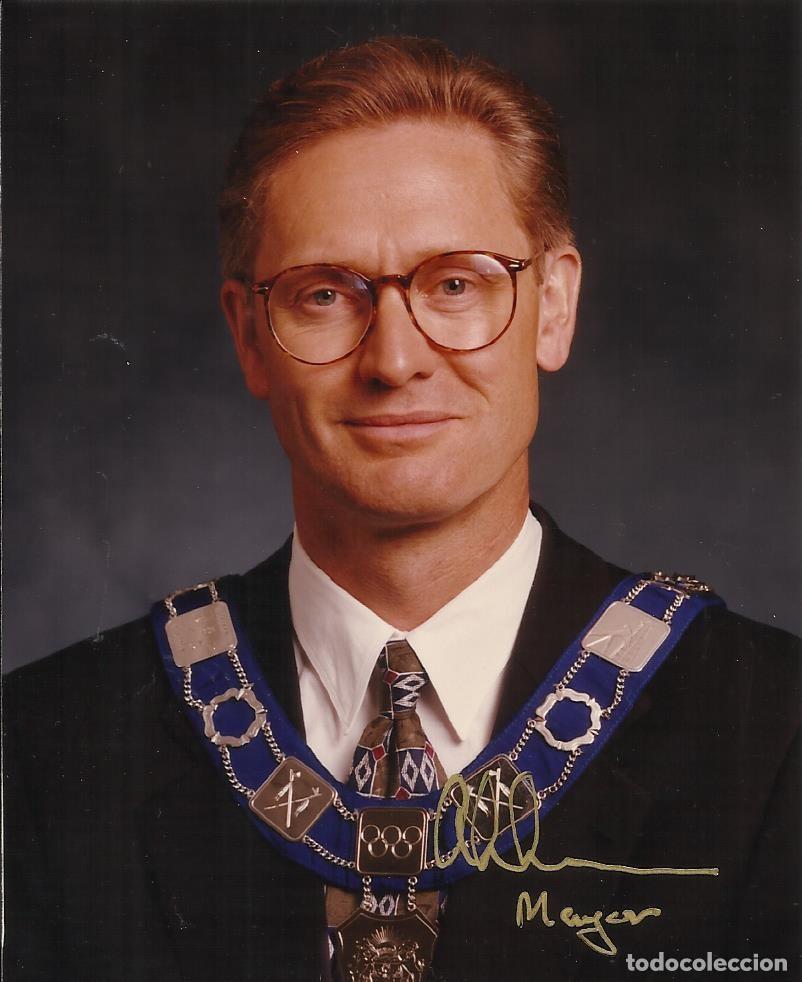 Fotograf&iacute;a antigua: Al Duerr. Alcalde de Calgary. Alberta (1989-2001). Canad&aacute;. Fotograf&iacute;a firmada. 1996. Papel Kodak.
