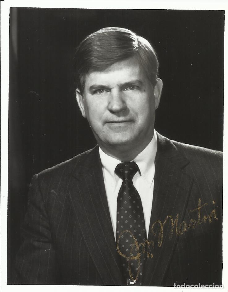 Fotograf&iacute;a antigua: James G. Mart&iacute;n. Gobernador Carolina Norte (1985-1993). USA. Fotograf&iacute;a firmada. Kodak. 1986.