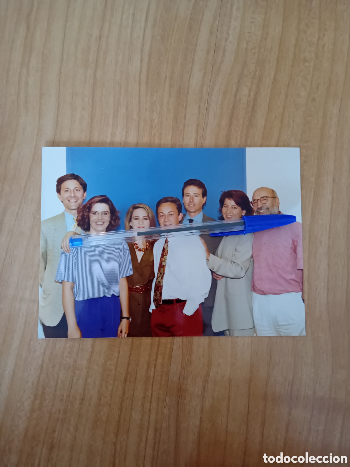 Fotograf&iacute;a antigua: FOTOGRAF&Iacute;A ORIGINAL PRESENTADORES TELEDIARIO TVE. MATIAS PRATS, OLGA VIZA, JESUS ALVAREZ... A&Ntilde;OS 90