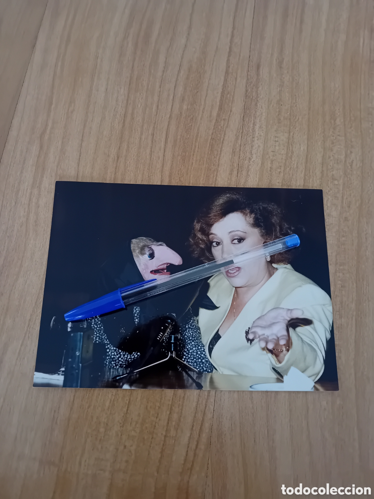 Fotograf&iacute;a antigua: FOTOGRAF&Iacute;A ORIGINAL MARICARMEN Y SUS MU&Ntilde;ECOS. DO&Ntilde;A ROGELIA. TVE. PROGRAMA AY VIDA MIA. A&Ntilde;OS 90