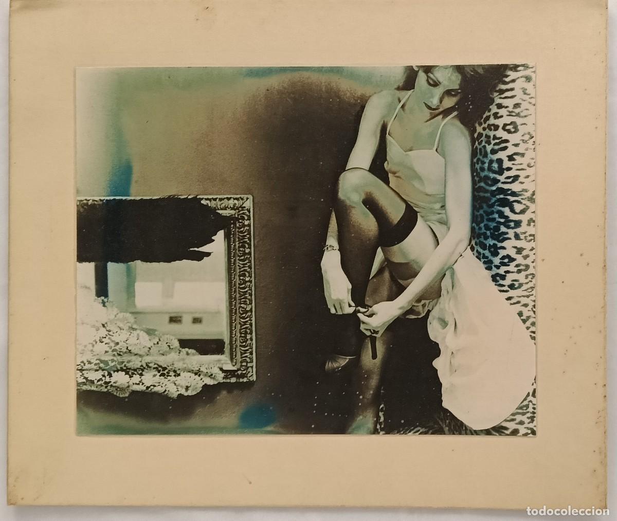 Fotografia antiga: FOTOGRAFIA EROTICA DE AUTOR DESCONOCIDO SOBRE CARTON TAMA&Ntilde;O 33 X 28 CM.