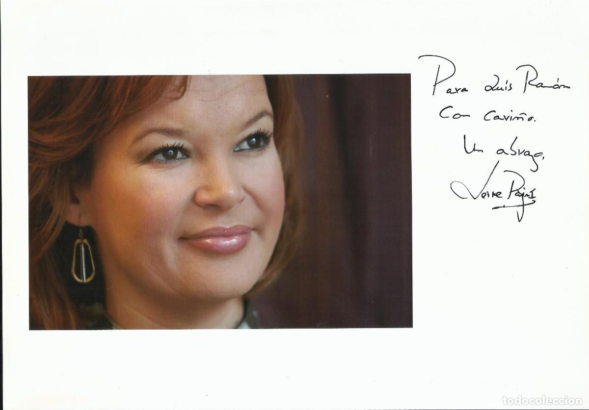 Fotograf&iacute;a antigua: Leire Paj&iacute;n. Secretar&iacute;a Organizaci&oacute;n PSOE. Fotografia firmada y dedicada. 2009. Papel Epson.