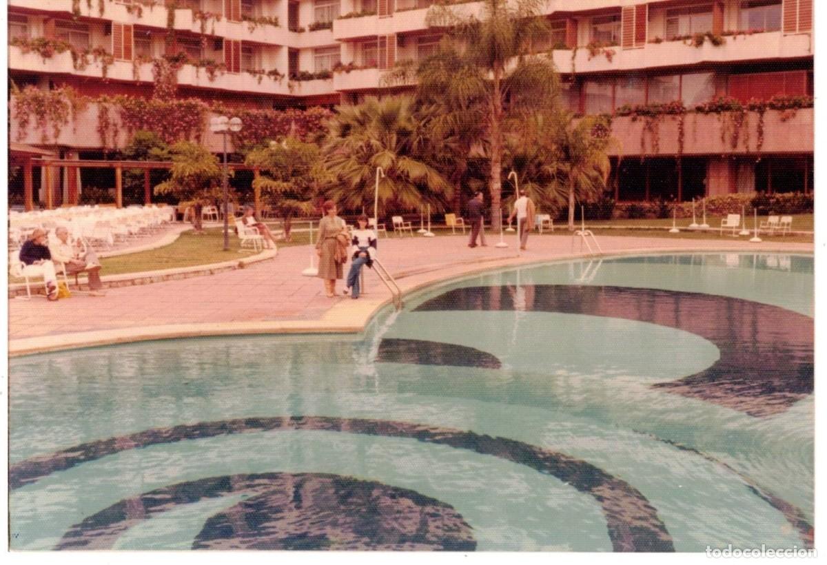 Fotograf&iacute;a antigua: :::: Q484 - FOTOGRAFIA - PISCINA HOTEL BOTANICO - TENERIFE 1979