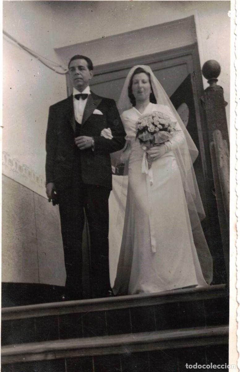 Fotograf&iacute;a antigua: :::: Q488 - FOTOGRAFIA - PAREJA DE NOVIOS
