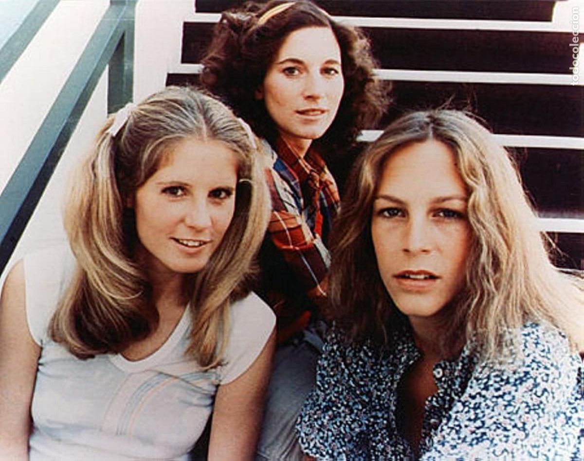 Fotograf&iacute;a antigua: JAMIE LEE CURTIS, P.J. SOLES Y NANCY LOOMIS. FOTOGRAFIA.