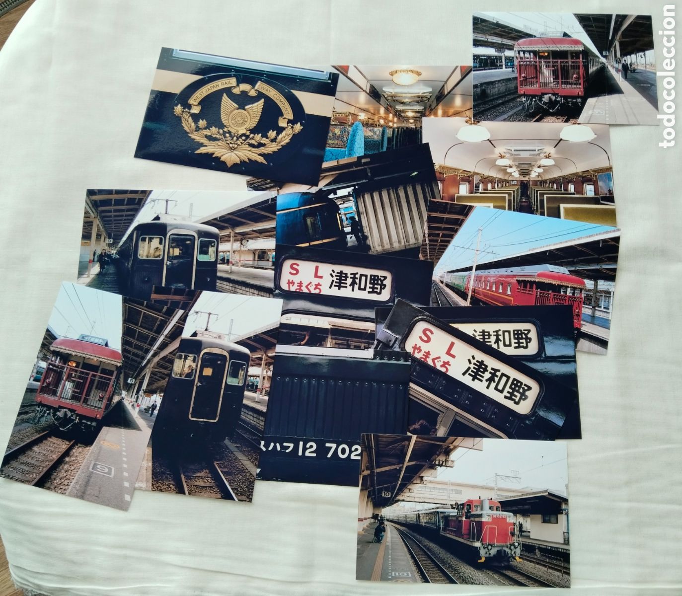 Fotograf&iacute;a antigua: Lote 14 Fotograf&iacute;as Trenes Jap&oacute;n Marzo 1989 (Heisei 1) - SL Yamaguchi - JR West 10x15