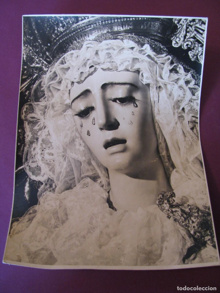 Fotograf&iacute;a antigua: FOTO DE LA VIRGEN DE LA ESTRELLA. SEVILLA. 24X17 CM.